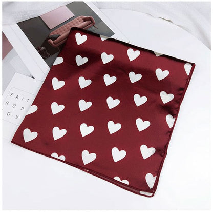 Heart Print Neckerchief