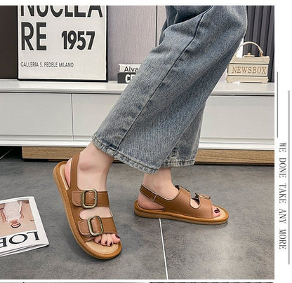 Buckled Flat Sandals