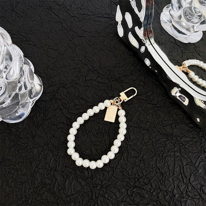 Faux Pearl Phone Strap