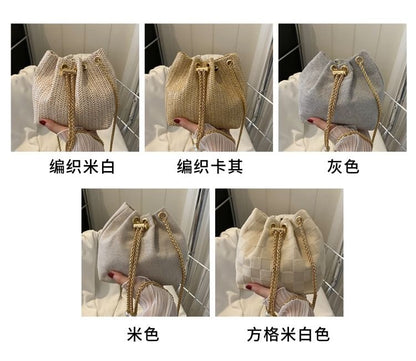 Chain Strap Bucket Bag