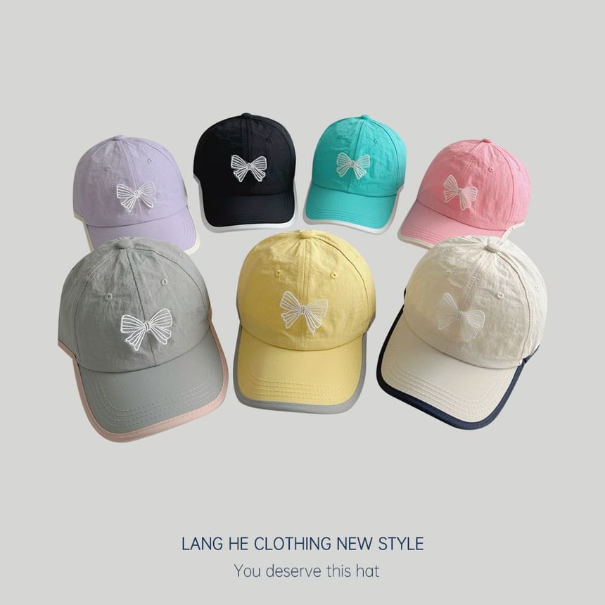 Bow Piped Baseball Cap