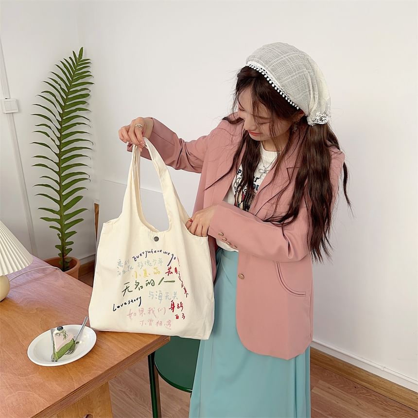 Embroidered Tote Bag