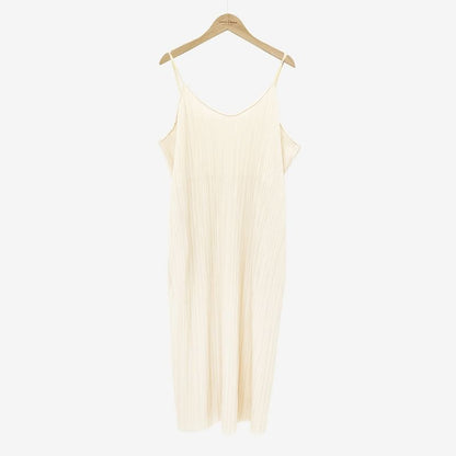 Sleeveless Ribbed Plain Maxi A-Line Dress