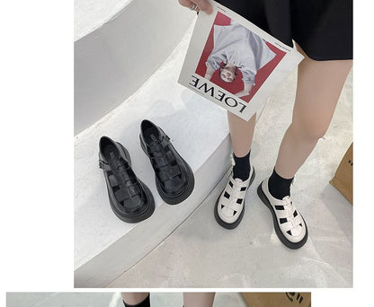 Cutout Platform Loafers