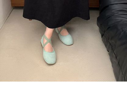 Faux-Suede Ballet Flats in 5 Colors