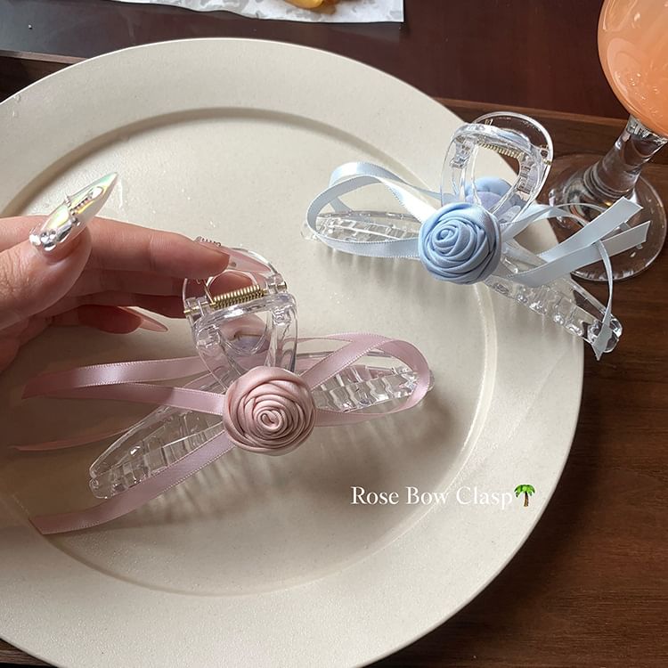 3D Rose Acrylic Hair Claw