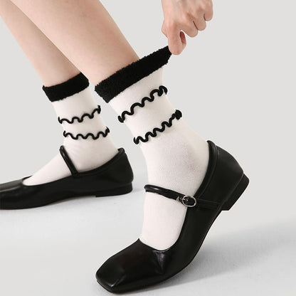 Ruffle Crew Socks