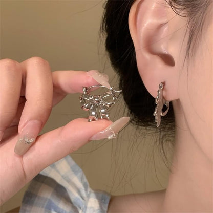 Bow Alloy Hook Earrings