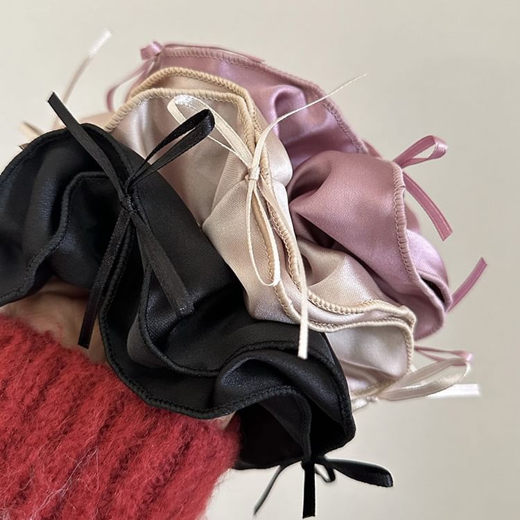 Plain Bow Accent Scrunchie