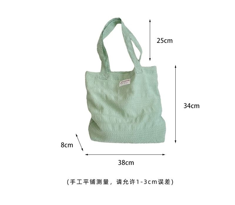 Applique Embroidered Tote Bag