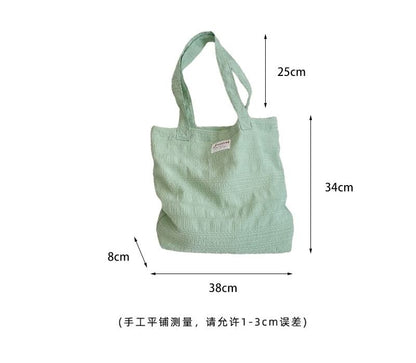 Applique Embroidered Tote Bag