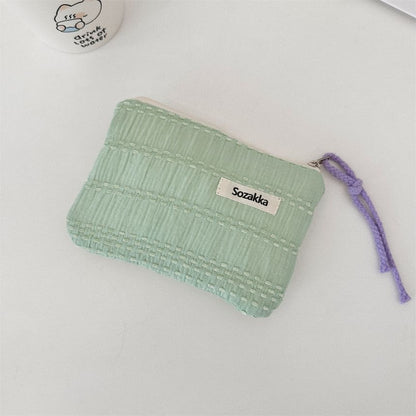 Textured Zip Pouch