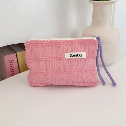 Textured Zip Pouch