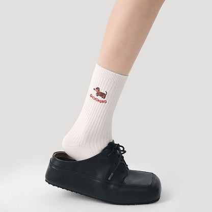 Embroidered Short Socks