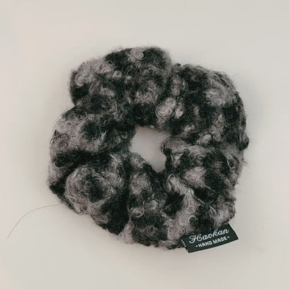 Leopard Fleece Scrunchie / Headband