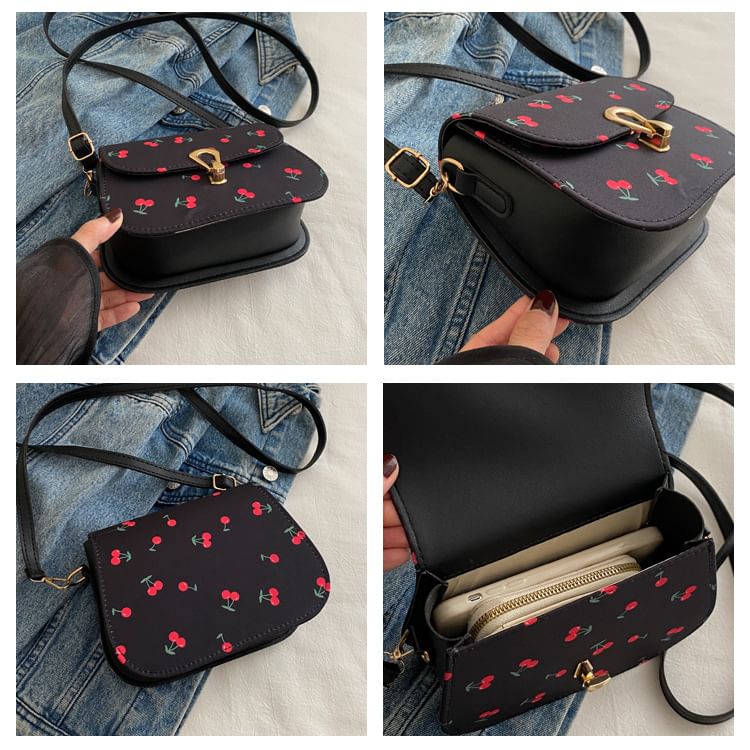 Cherry Print Satchel Bag