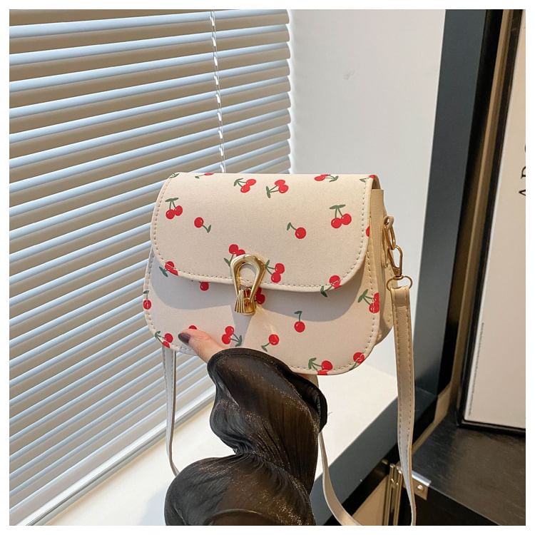 Cherry Print Satchel Bag