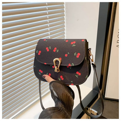 Cherry Print Satchel Bag