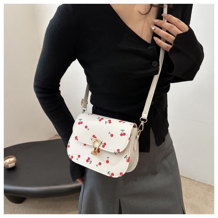 Cherry Print Satchel Bag