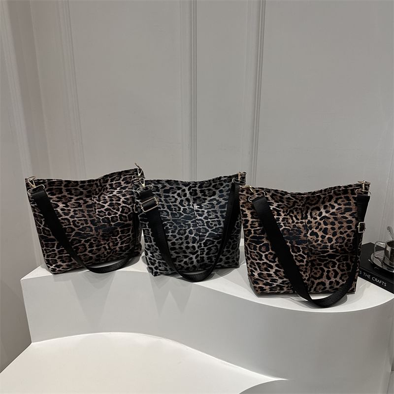 Leopard Print Tote Bag