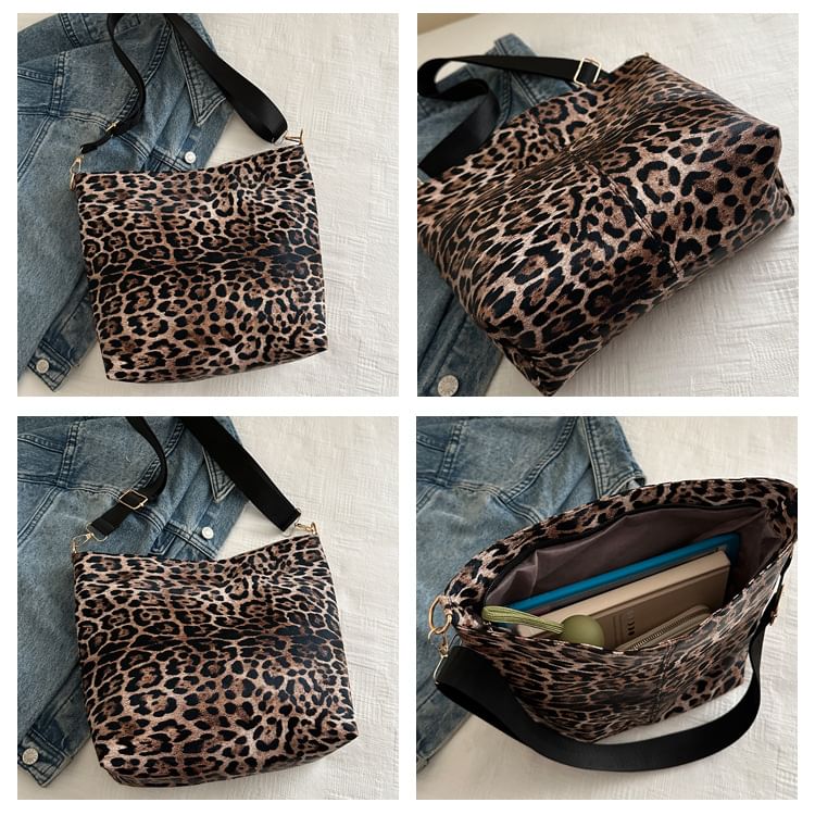 Leopard Print Tote Bag