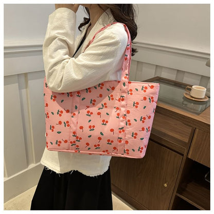 Cherry Print Tote Bag