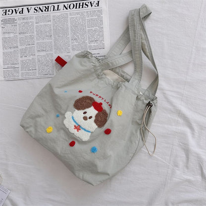 Cartoon Drawstring Shopper Bag