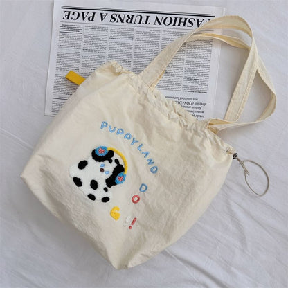 Cartoon Drawstring Shopper Bag