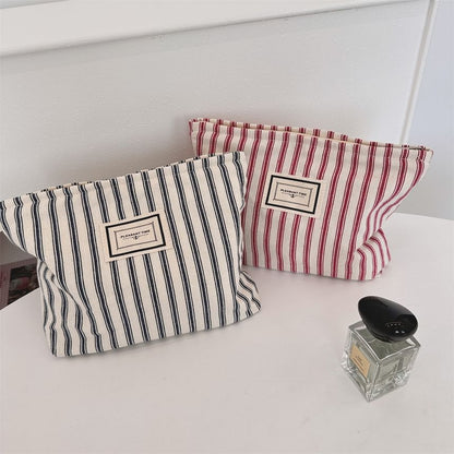 Striped Makeup Pouch