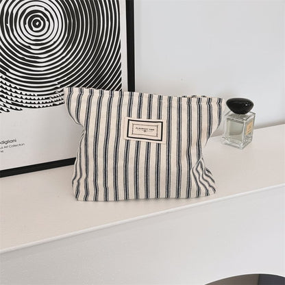 Striped Makeup Pouch