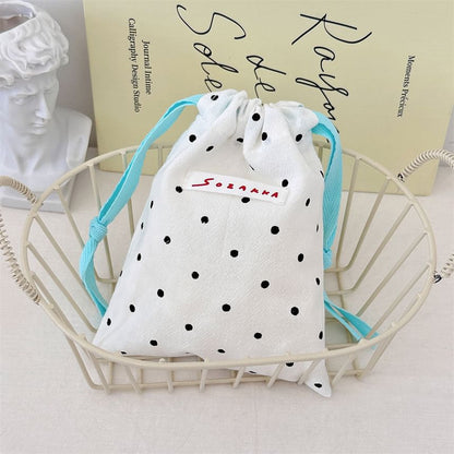 Dotted Drawstring Pouch