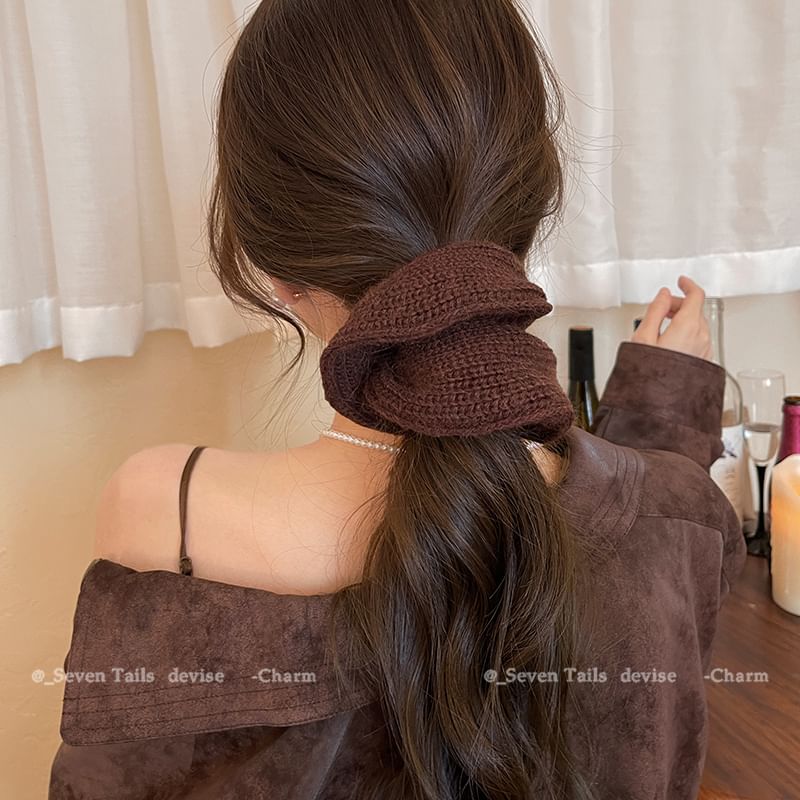 Plain Knit Scrunchie