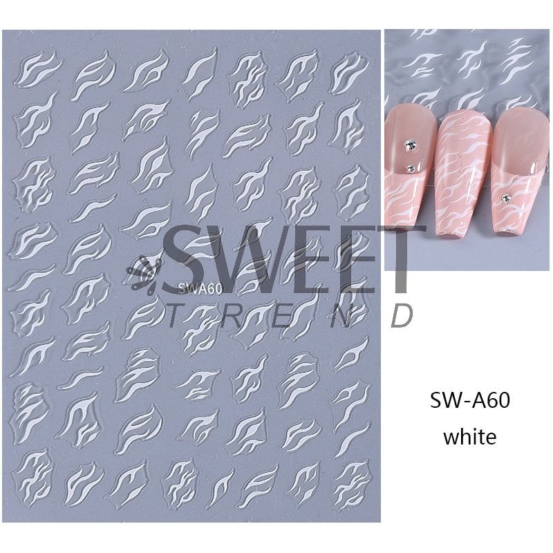 Flame Nail Art Stickers