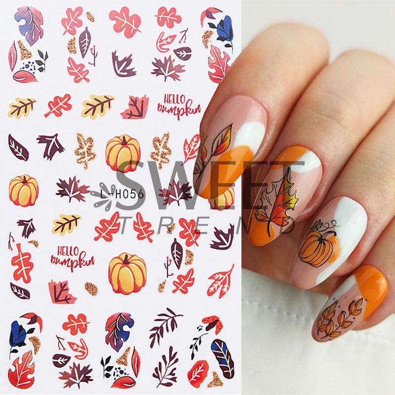 Autumn Nail Art Stickers (Various Designs)