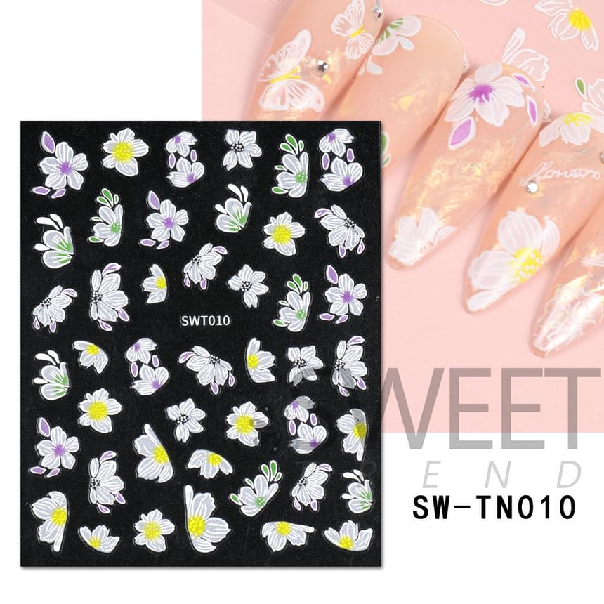 Bow / Floral Nail Art Stickers