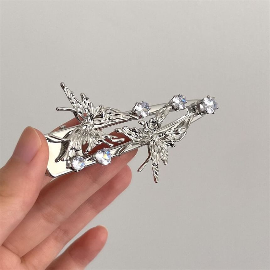 Butterfly Rhinestone Alloy Hair Clip (Various Designs)