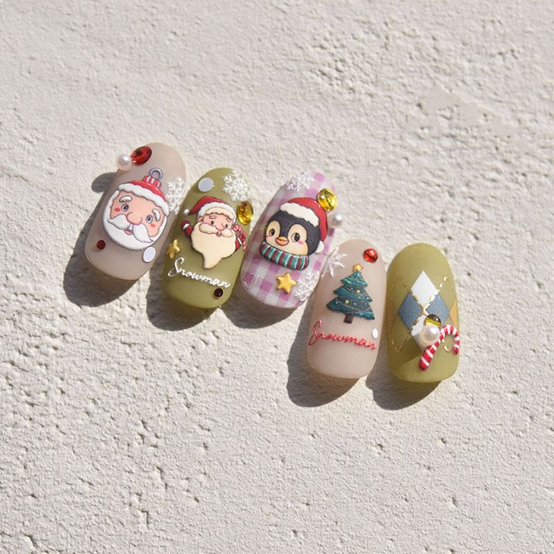 Christmas Cartoon Nail Art Stickers