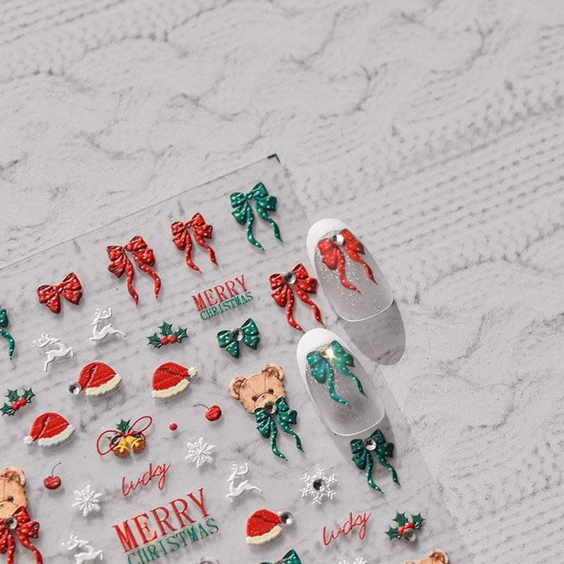 Christmas Cartoon Nail Art Stickers