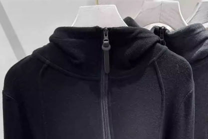 Half Zip Plain Hoodie