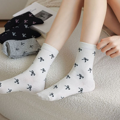 Bow Patterned Socks