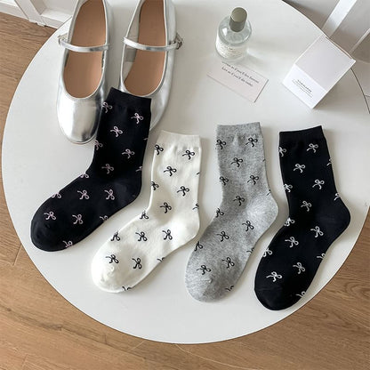 Bow Patterned Socks