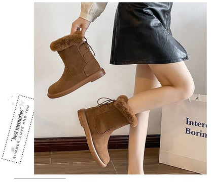 Fleece Lined Short Boots