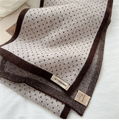 Dotted Knit Scarf