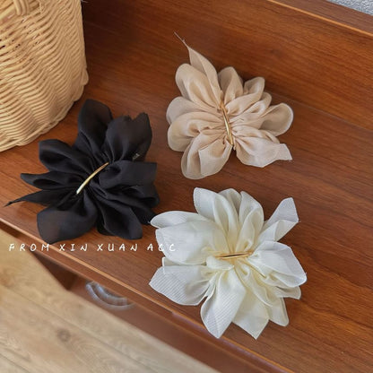 Mesh Flower Alloy Hair Clip