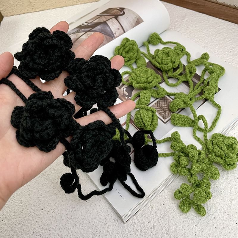 Floral Yarn Choker