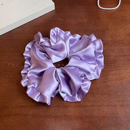 Ruffled Plain Scrunchie