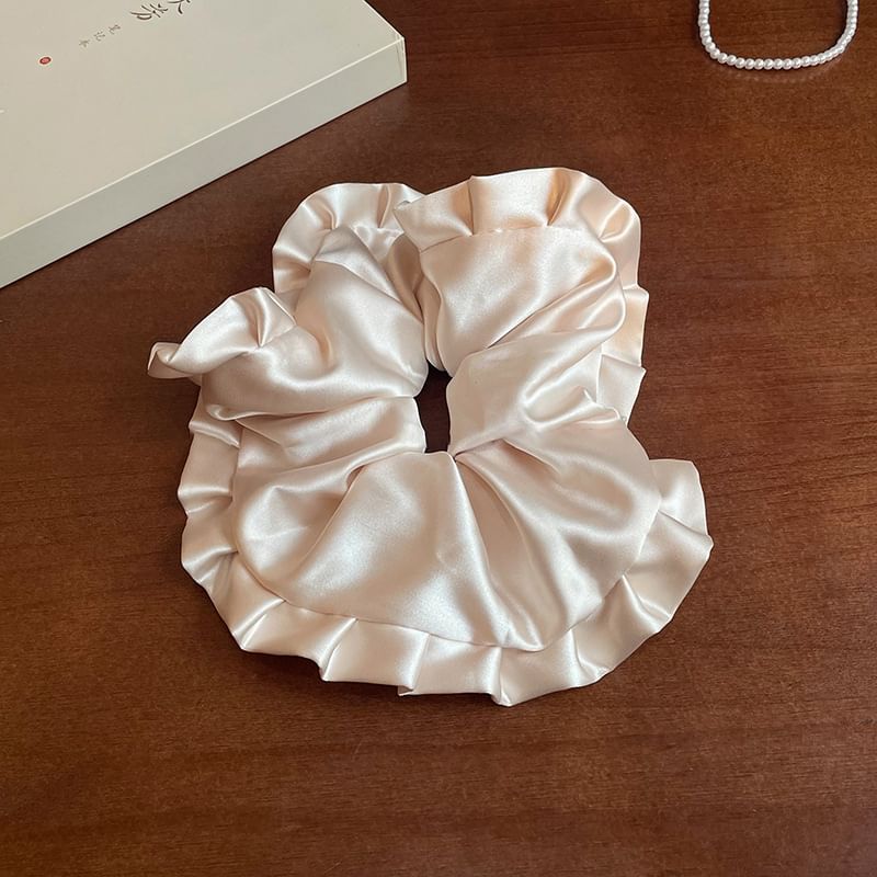 Ruffled Plain Scrunchie