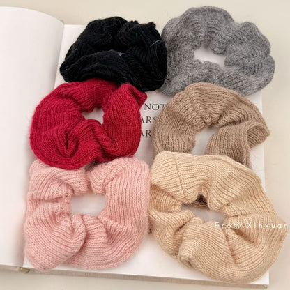 Plain Knitted Scrunchie