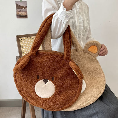 Bear Fleece Tote Bag