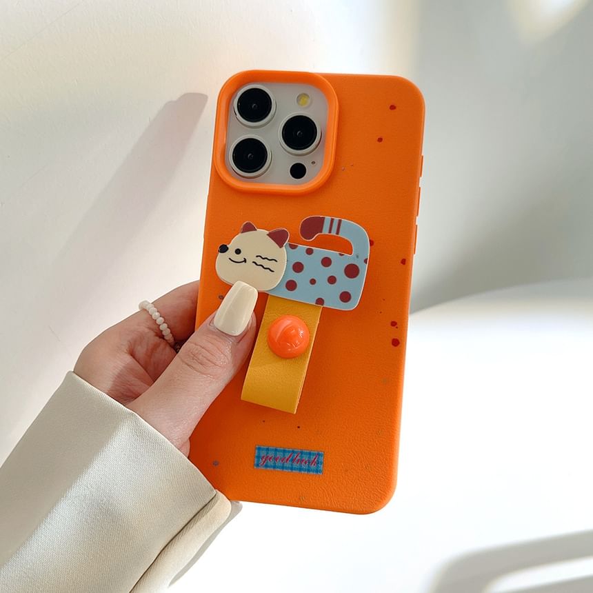 Animal Finger Strap Phone Case